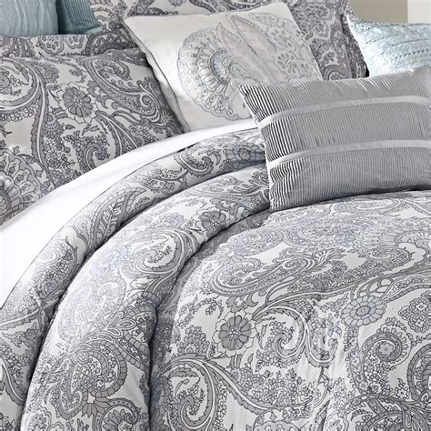 grey paisley comforter